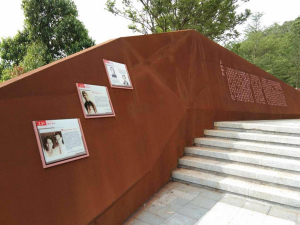 靖西耐候钢挡土墙